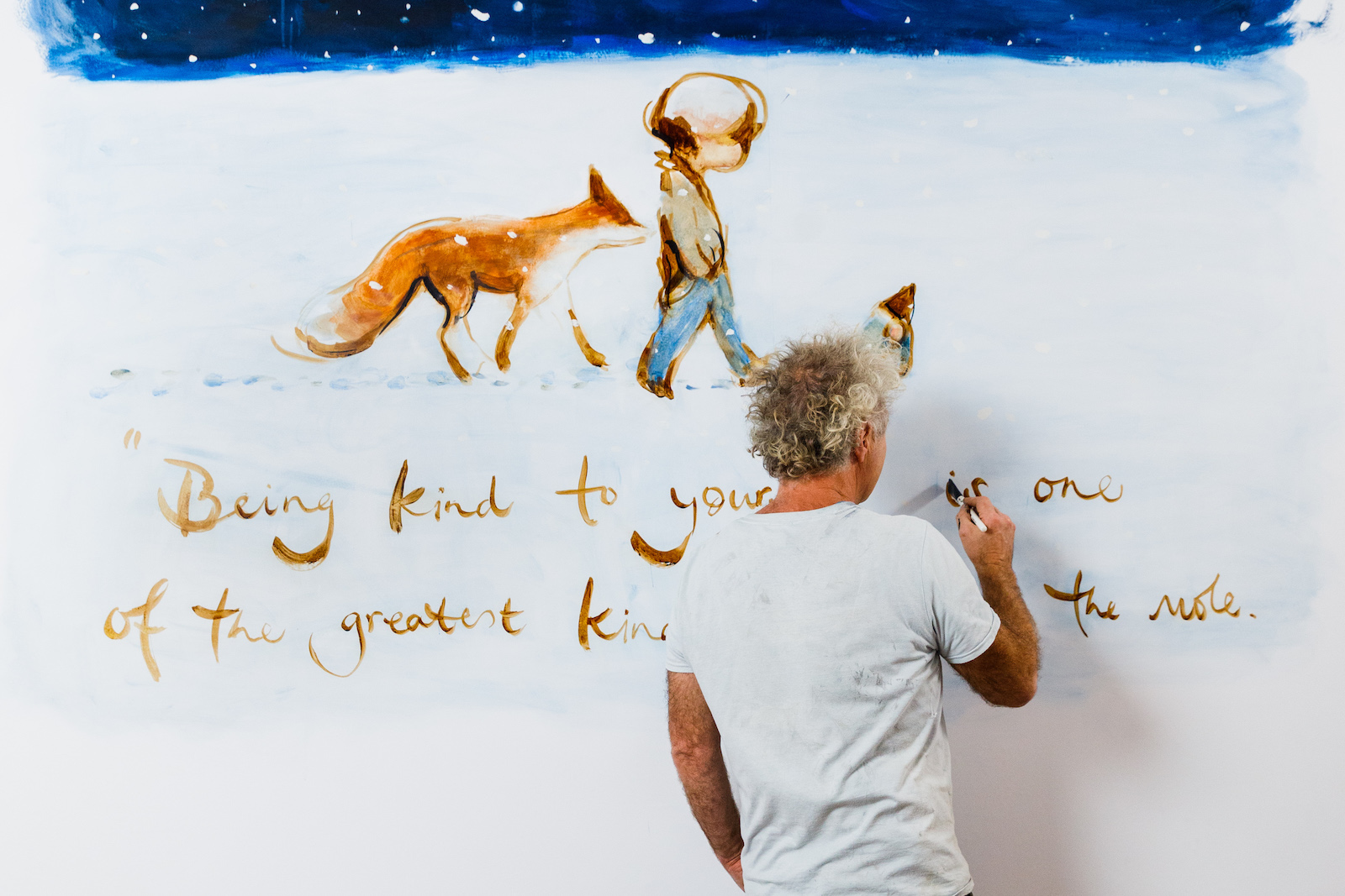 Charlie Mackesy in the Sotheby's Story Café