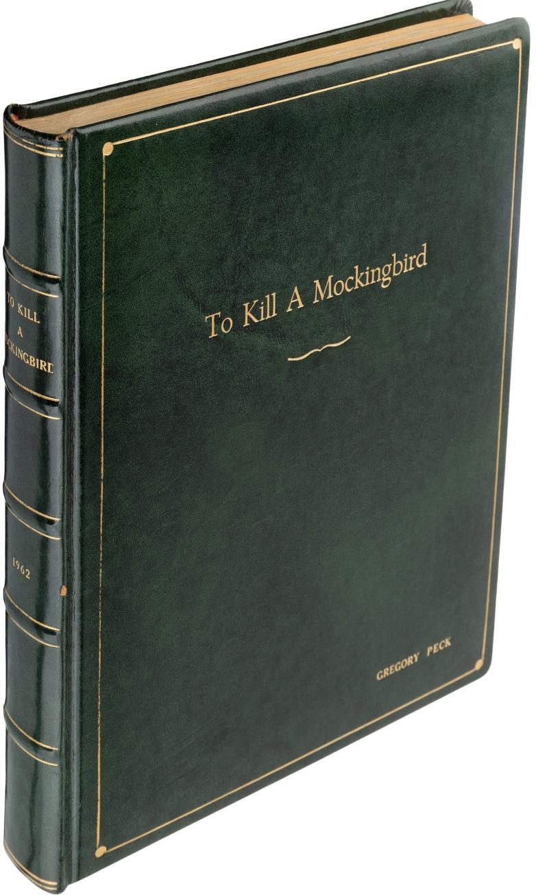  Personal book-bound presentation script for To Kill a Mockingbird