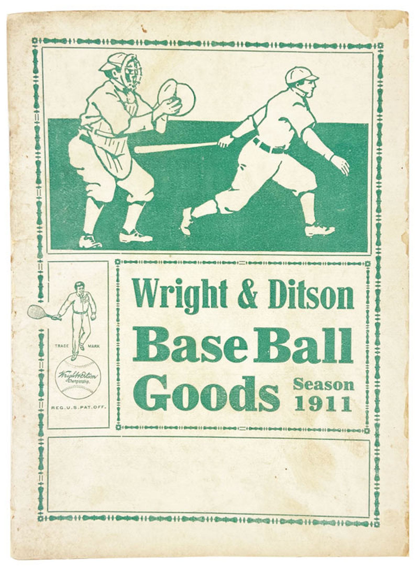 Wright &amp; Ditson Base Ball Goods Season 1911