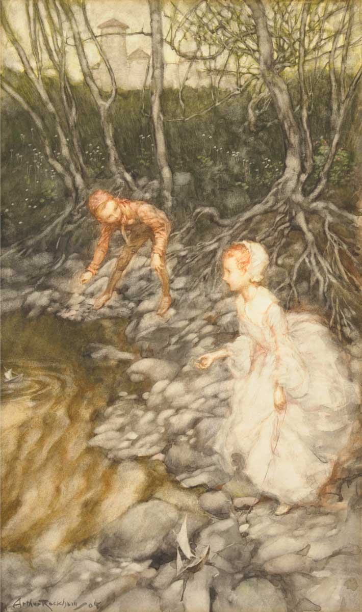 Arthur Rackham - Sailing Boats in the Pool