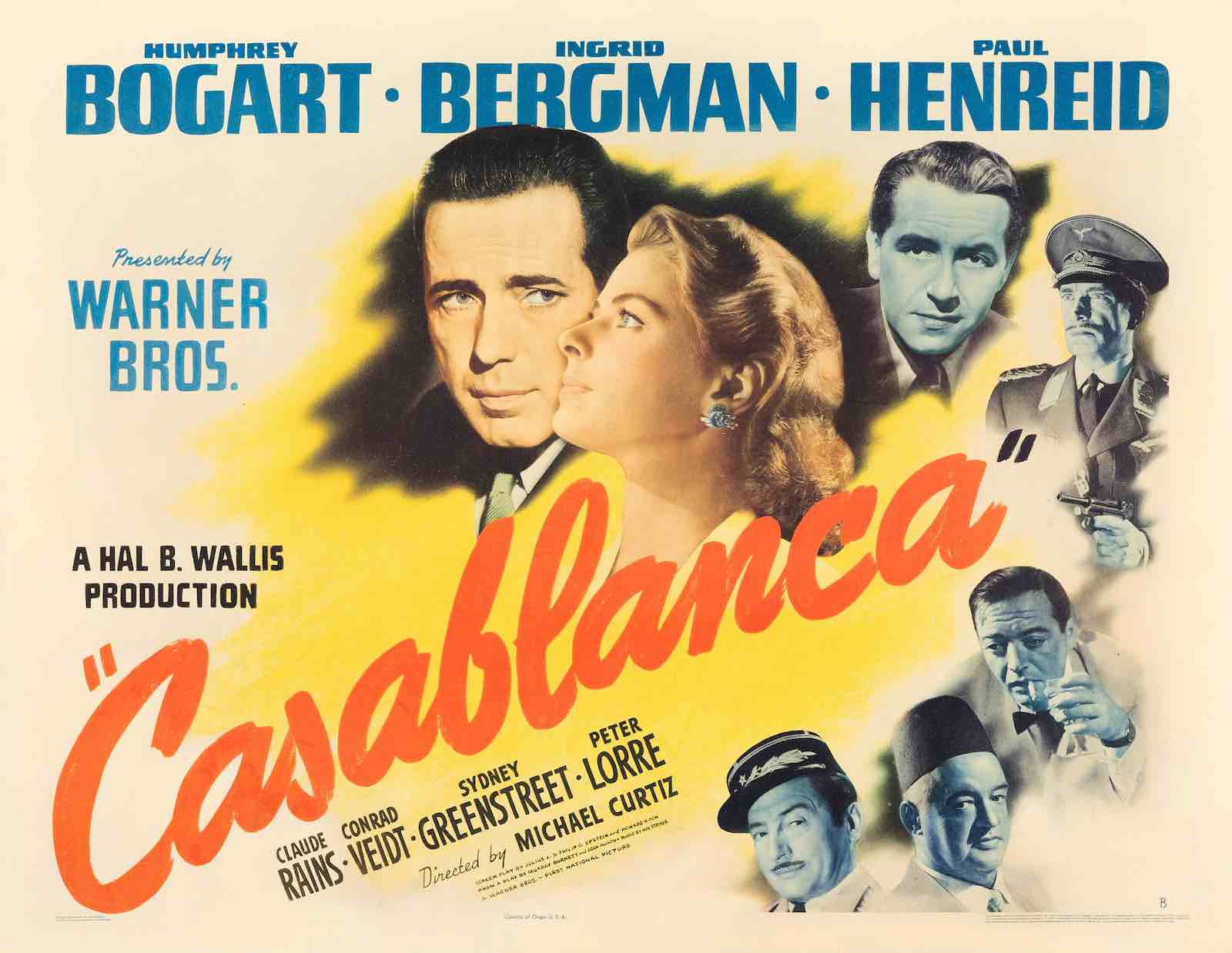 Casablanca Half Sheet