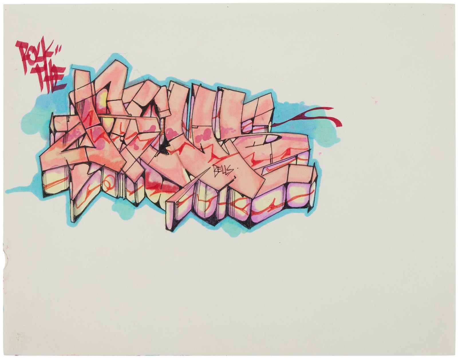 Kaves, Rock the Bells original piece book page
