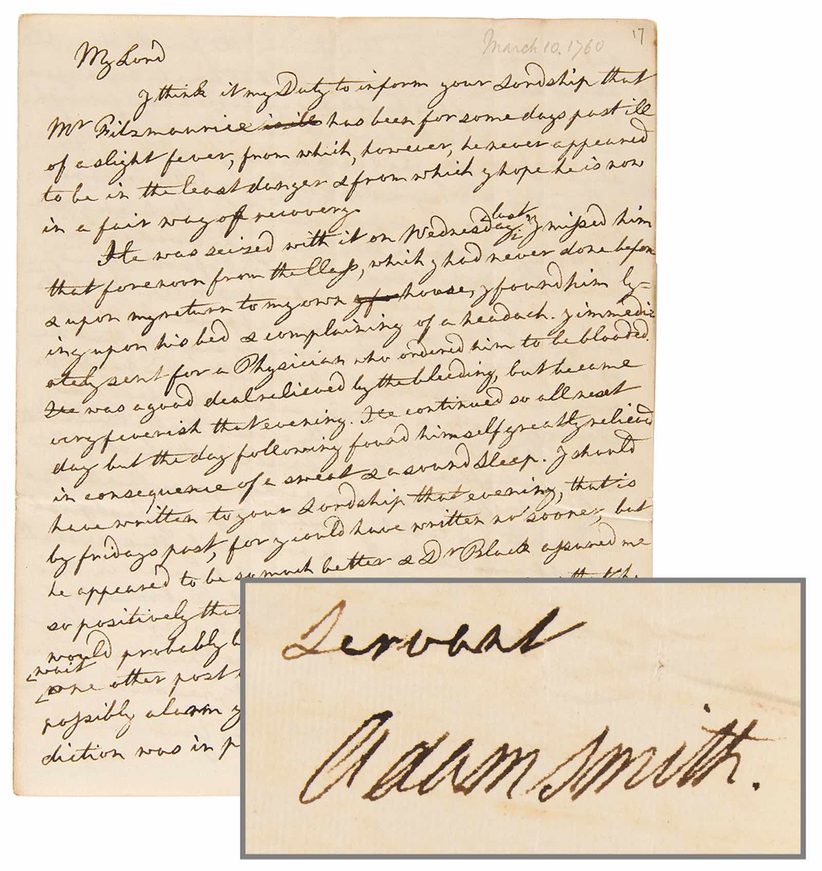 Adam Smith letter