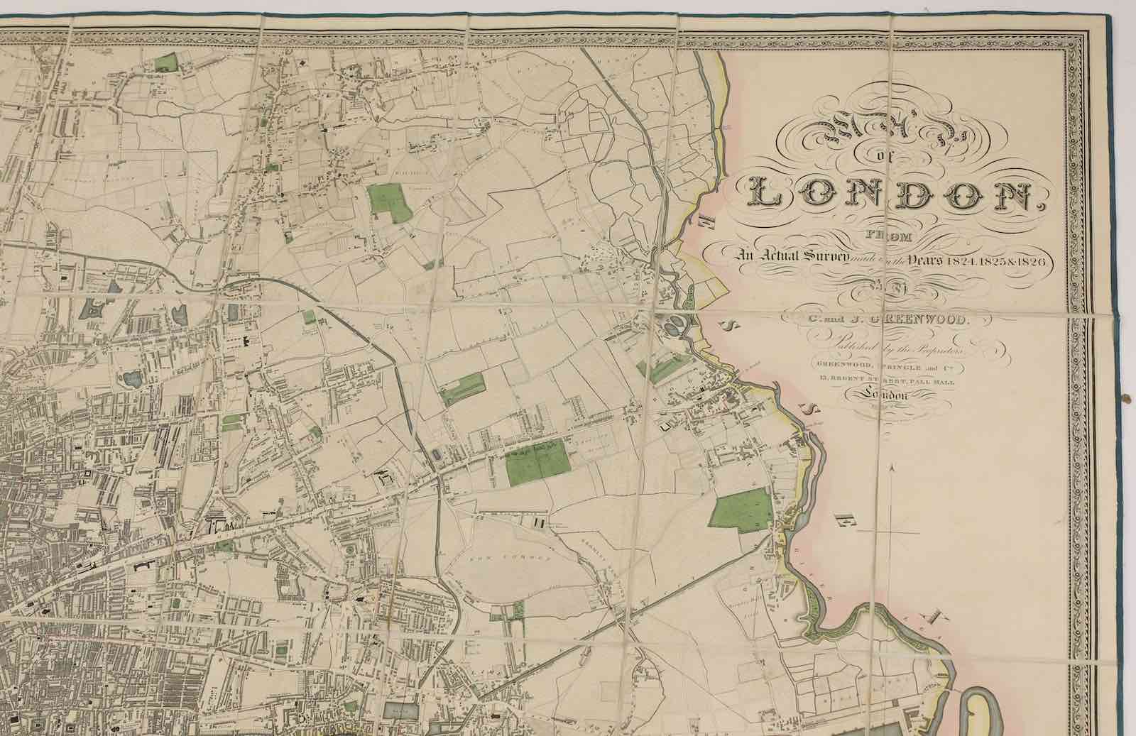 From the Greenwood London maps published in 1827