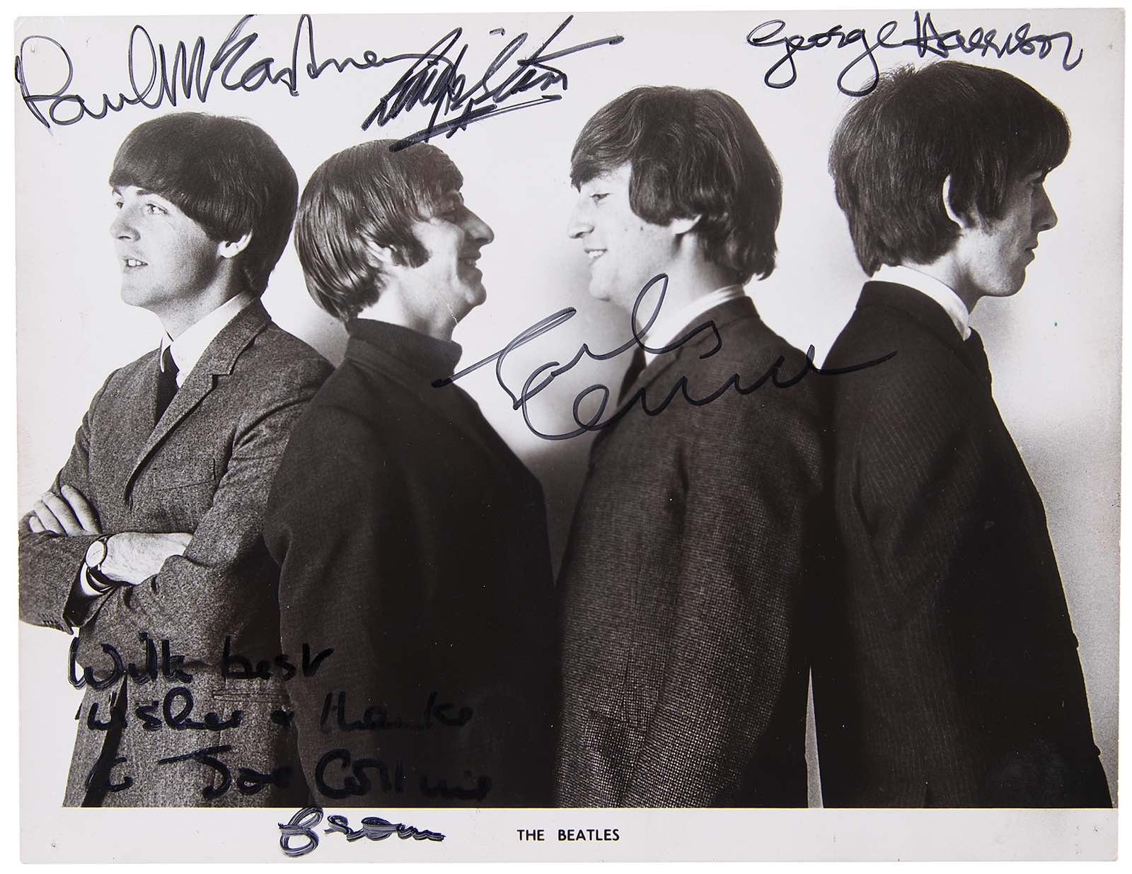 Beatles signed portrait