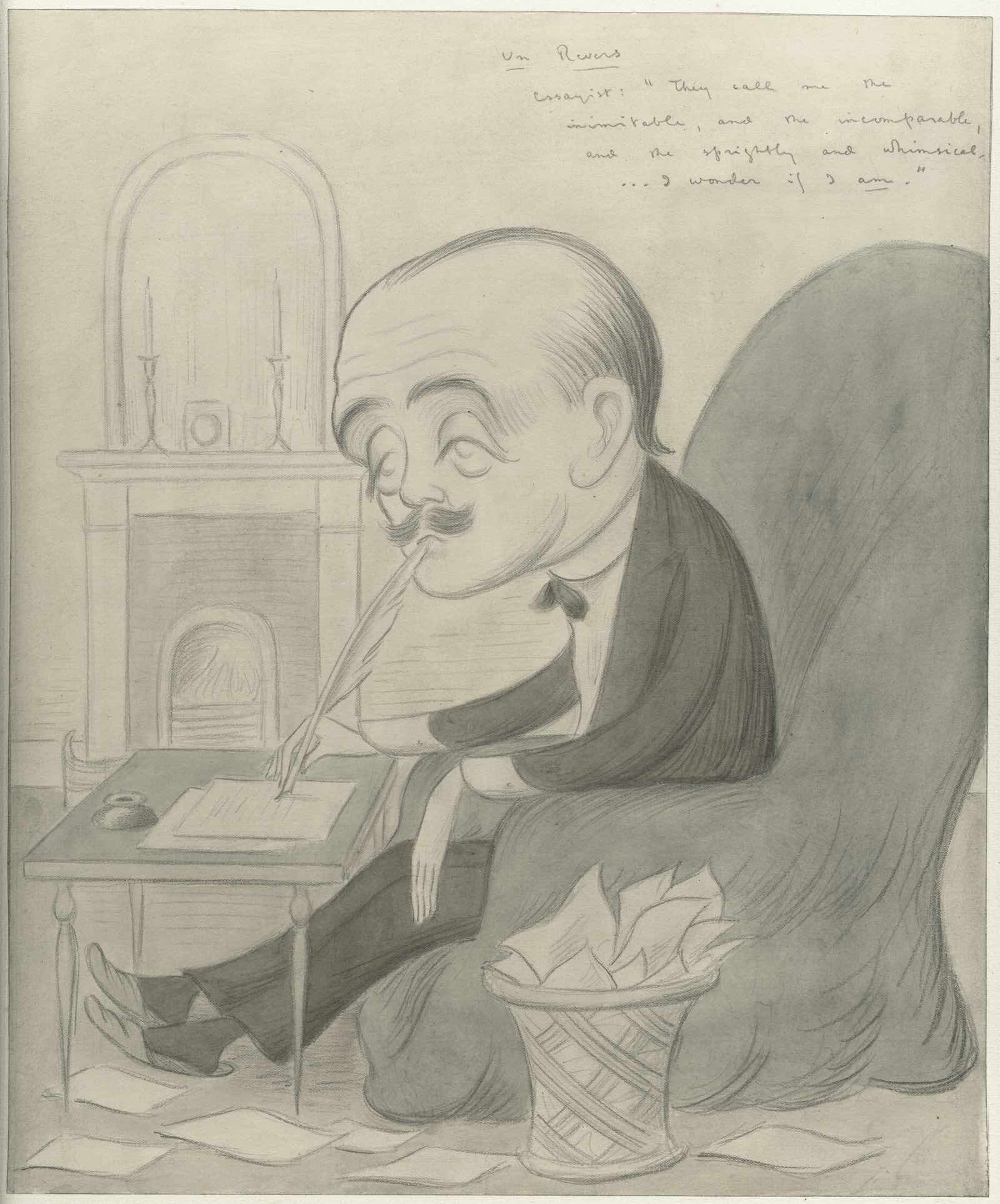 Max Beerbom's self-caricature Un Revers