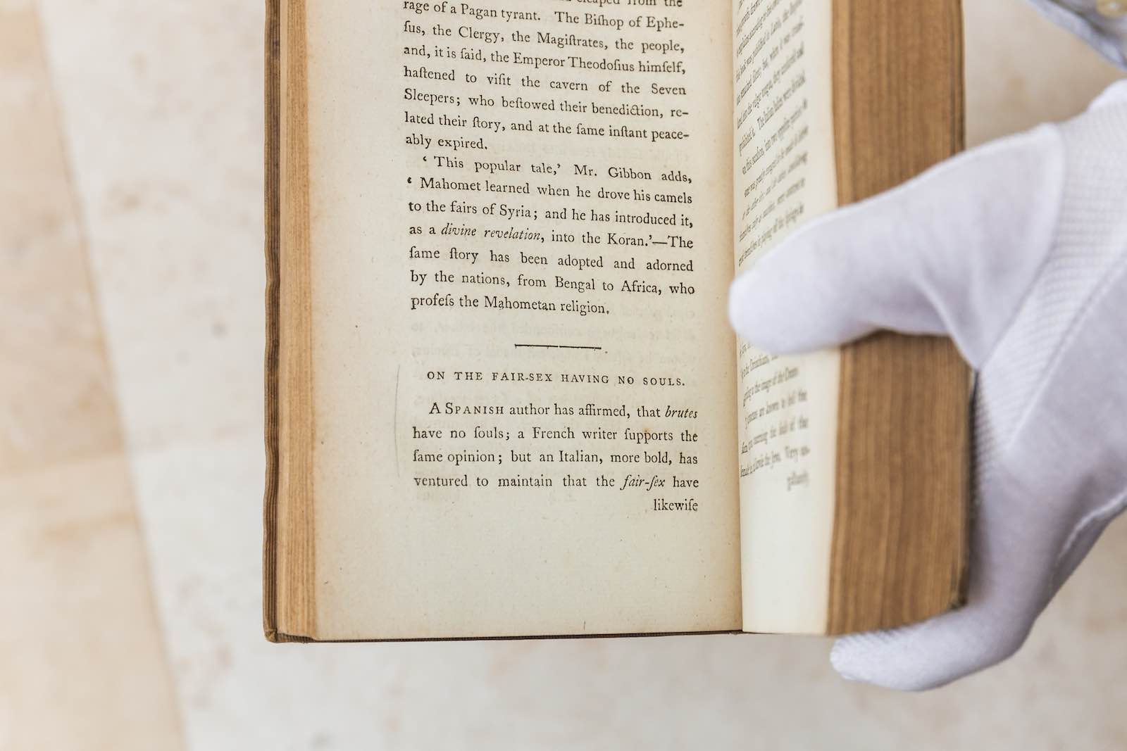 An example of Austen's markings of the book