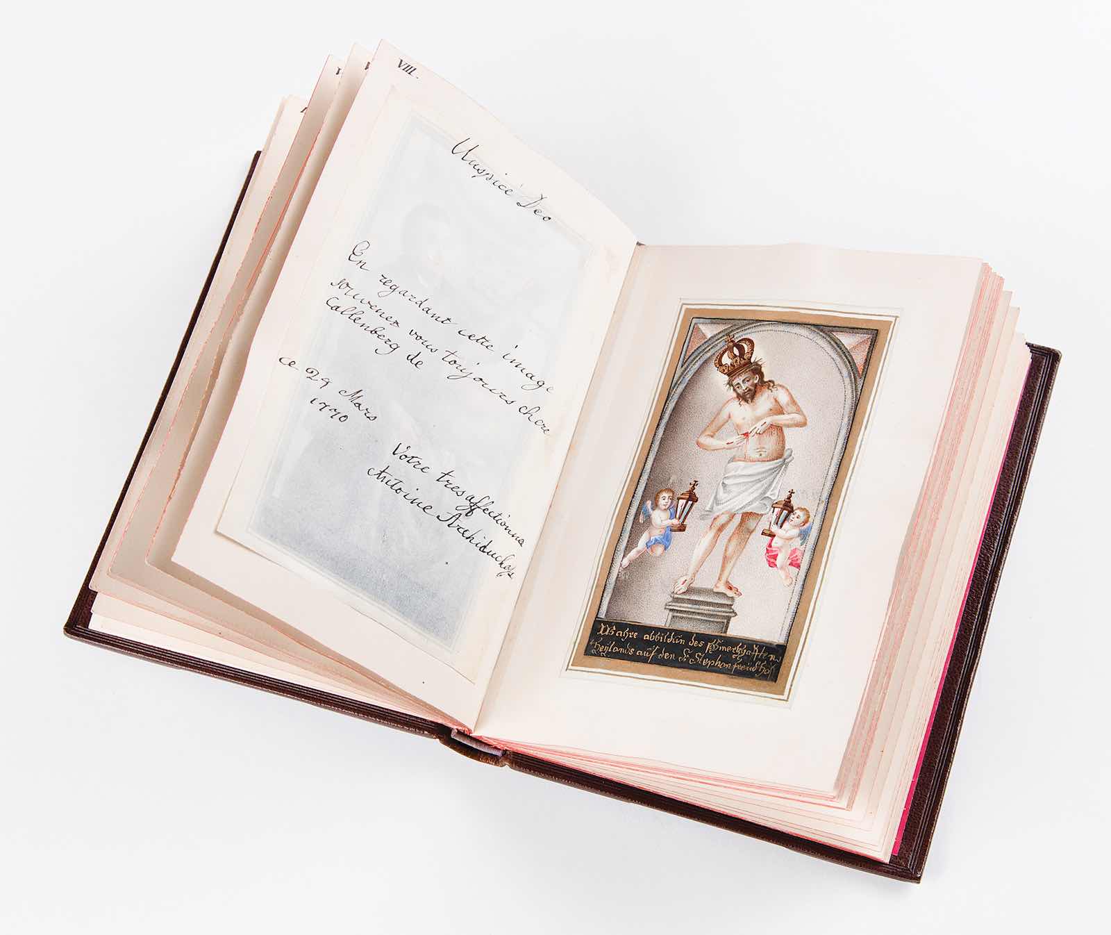 Marie Antoinette signed miniature book