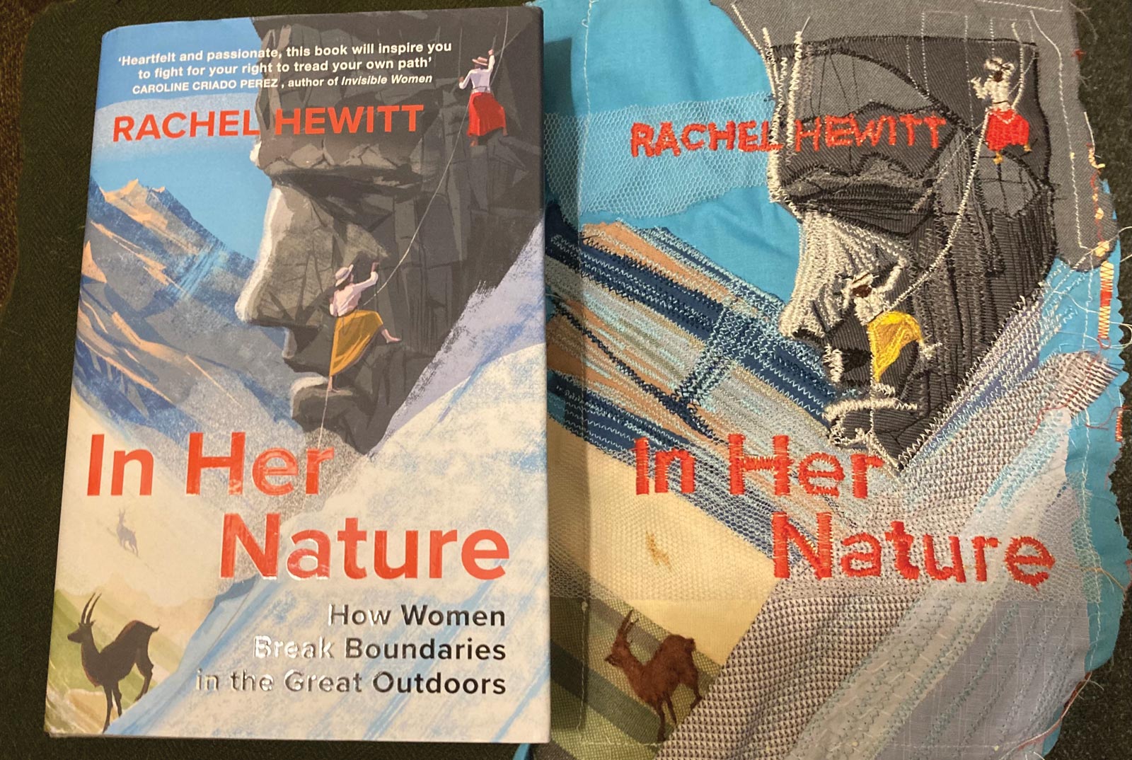 While the quilt will be a mix of genres, Cockayne is especially drawn to contemporary nonfiction, such as Rachel Hewitt’s In Her Nature.