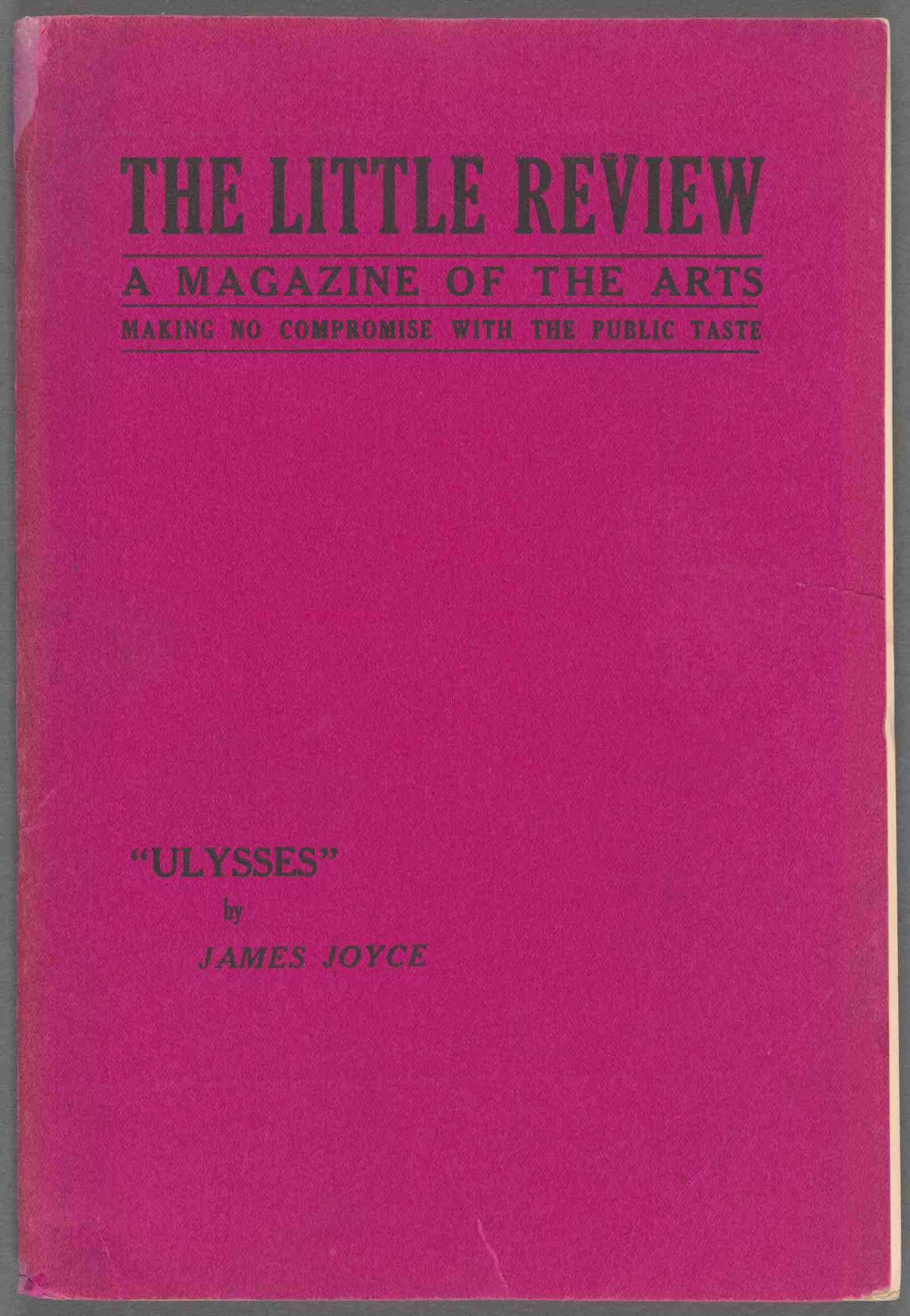 James Joyce The Little Review: A Magazine of the Arts New York, March 1918 (Vol. 5, no. 11)
