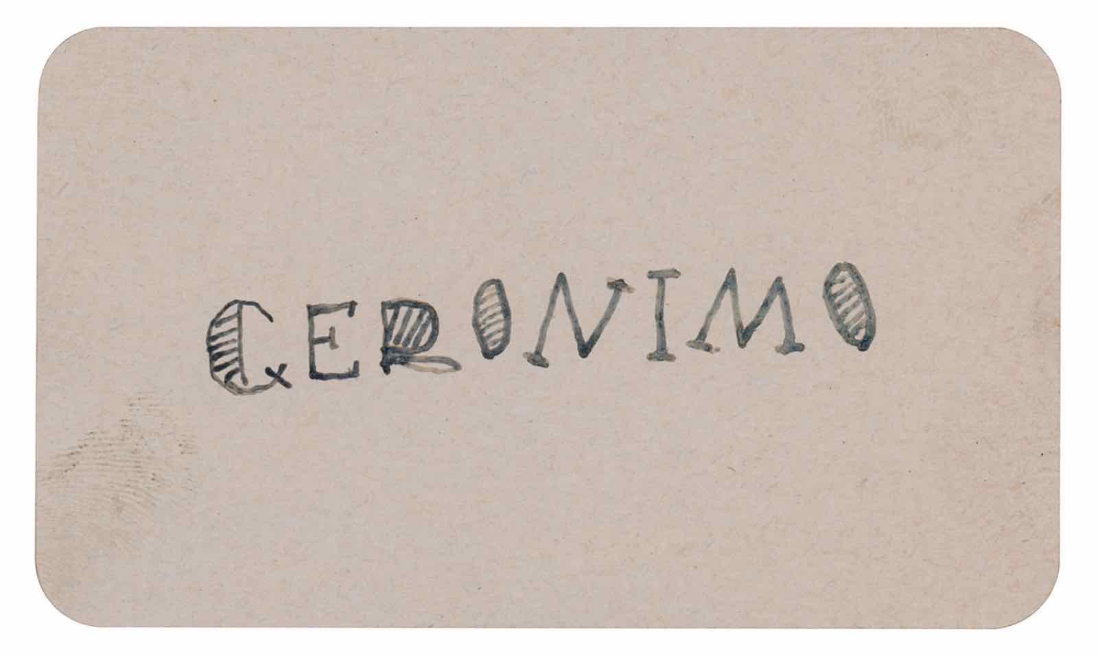 Geronimo signature