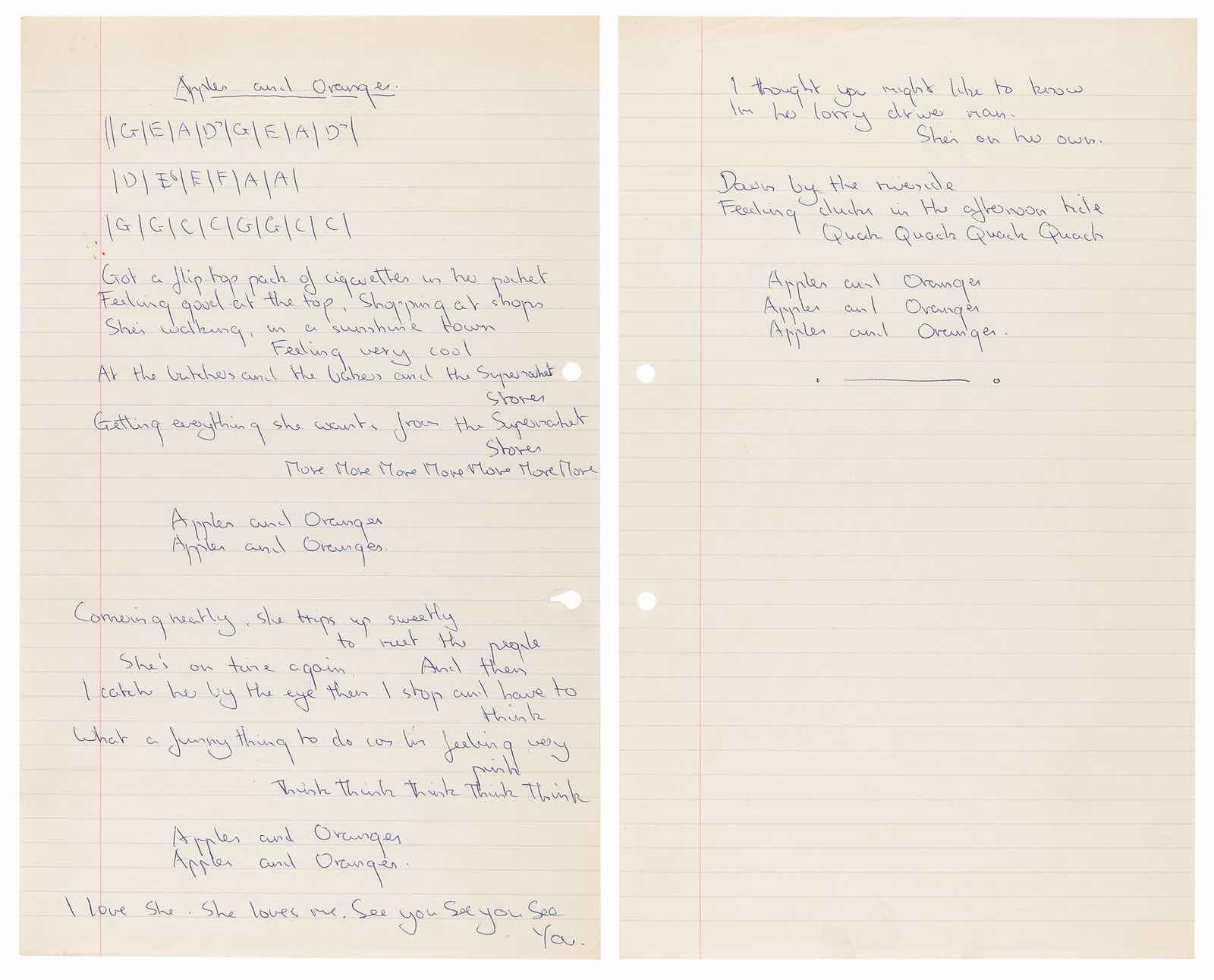 Syd Barrett's Pink Floyd lyrics