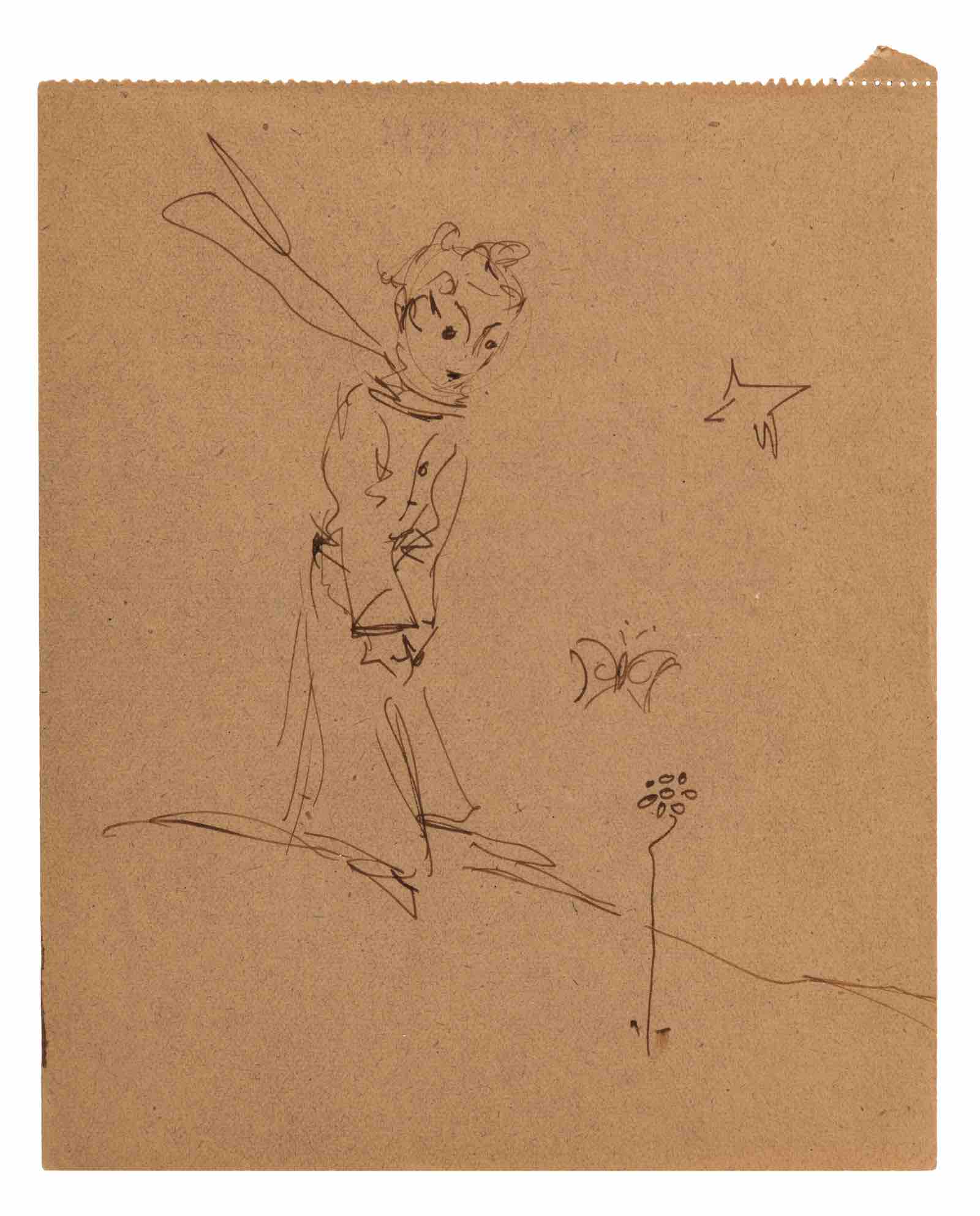 The Little Prince with a flower and a butterfly (est. €20,000 – 30,000)