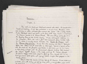 Autograph draft of Possession: A Romance by A. S. Byatt