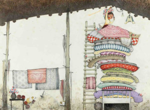 La Princesa and the Pea by Susan Middleton Elya, illustration by Juana Martinez-Neal
