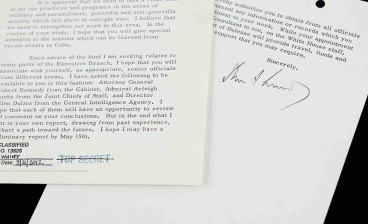 JFK's Bay of Pigs Top Secret letter