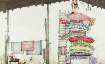 La Princesa and the Pea by Susan Middleton Elya, illustration by Juana Martinez-Neal