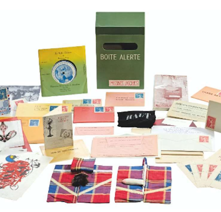 Books by Marcel Duchamp, André Breton, and others