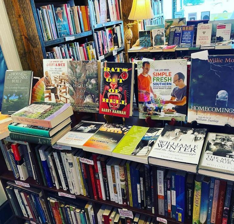 rows of secondhand books