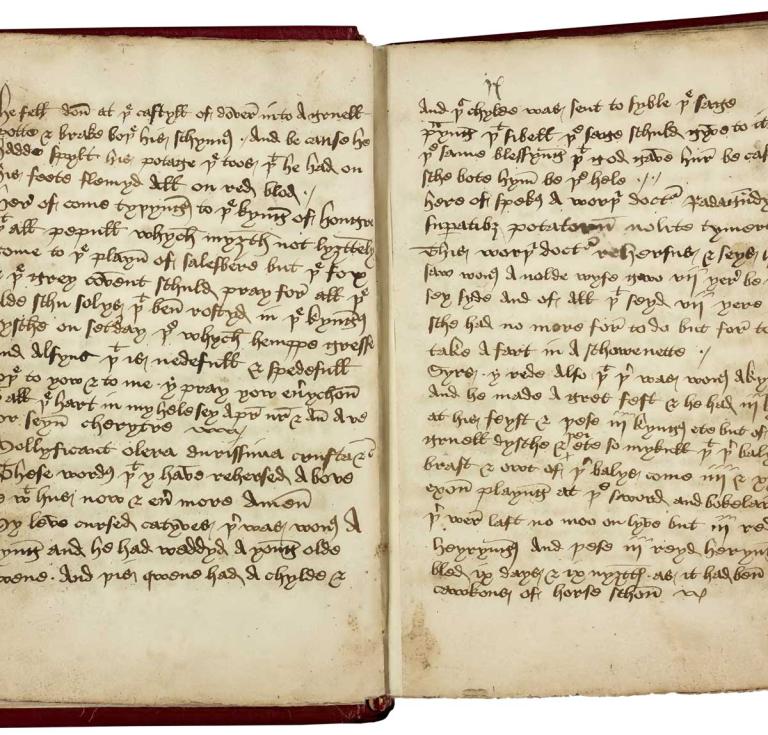 Part of the Heege manuscript