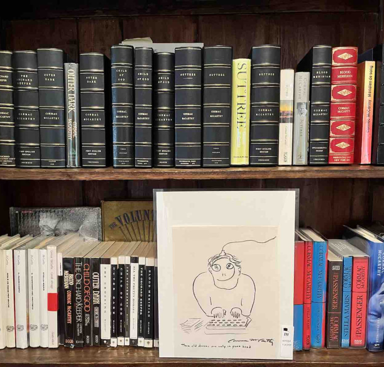 Part of Umberto La Rocca's Cormac McCarthy collection