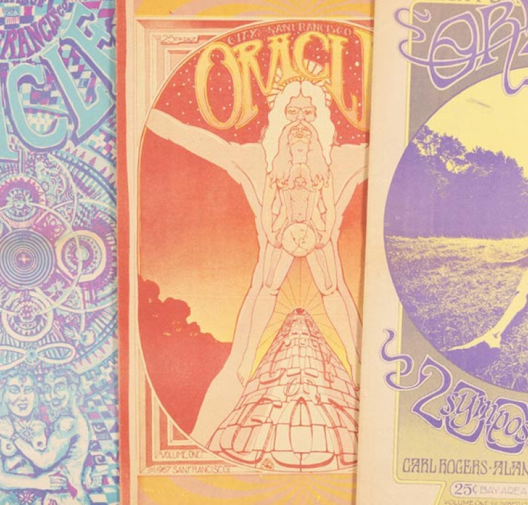 Five covers of the "San Francisco Oracle"