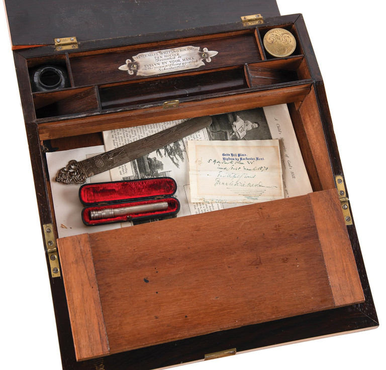 Charles Dickens's travel writing desk