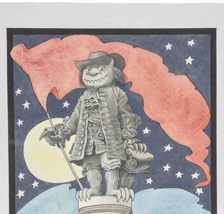 Maurice Sendak, Sendak in Philadelphia, pencil and watercolor (sold for $52,920)