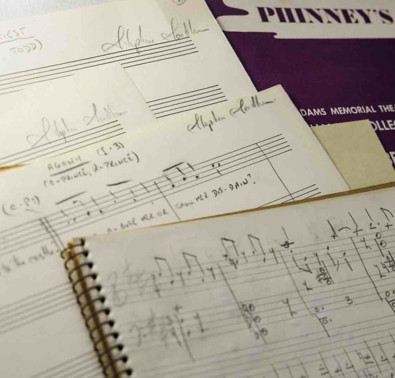 Part of the Sondheim archive acquired by the Library of Congress