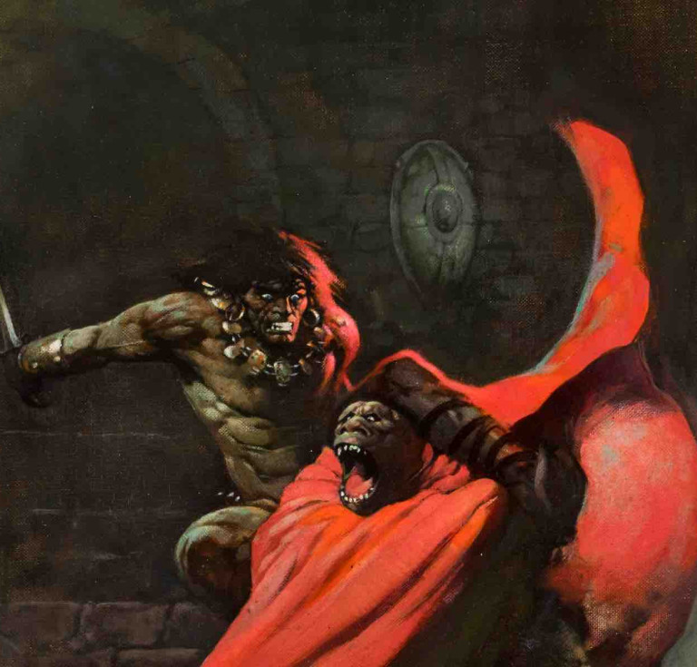 Frank Frazetta's paining of Conan the Barbarian