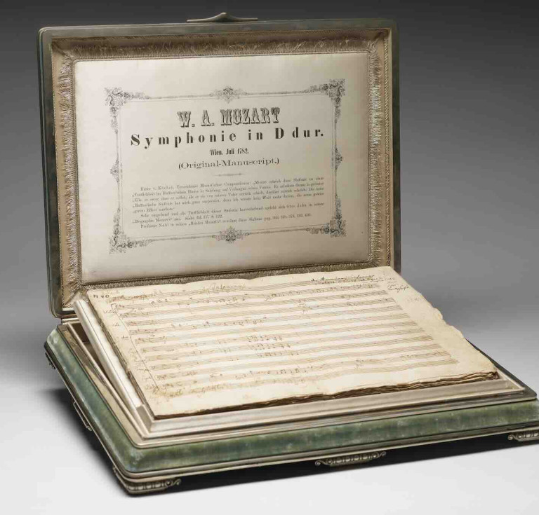 Mozart's Haffner Symphony No. 35 in D Major, autograph manuscript, 1782 