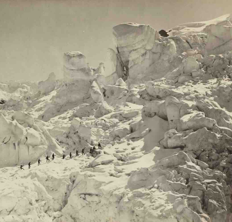 Ascension du Mont Blanc by Auguste-Rosalie Bisson, 1862, albumen print